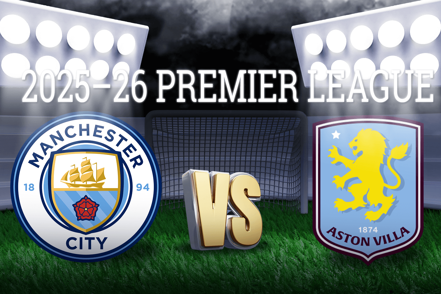 英超 曼城VS阿斯顿拉维斯-上半场